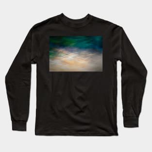 Golden Grasses Pine Forest Abstract Long Sleeve T-Shirt